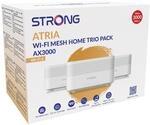 Strong | 3X Atria Mesh Home Kit AX3000 | WiFi 6 | Add-on | WLAN Verst&auml;rker Bis...