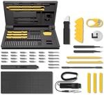 HOTO 48 in 1 Feinmechaniker Werkzeug Set, Mini Elektrischer Schraubendreher Set,