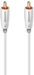AudioQuest Greyhound Subwoofer Cinchkabel PVC weiss/grau, 2.00m
