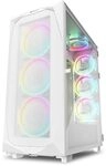 Sharkoon REV300 RGB, PC-Geh&auml;use wei&szlig;