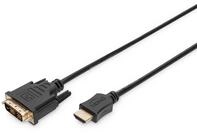 DIGITUS HDMI Adapterkabel - Typ-A zu DVI-D (18+1) - Full HD - 2m - Single Link -