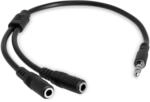 StarTech.com 3,5mm Klinke Y-Splitter Kabel - Headset Splitter