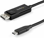 StarTech.com 1m USB-C auf DisplayPort 1.4 Kabel 8K 60Hz/4K - Bidirektionales DP auf