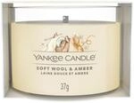 Yankee Candle Votivkerze mit weicher Wolle und Bernstein gef&uuml;llt