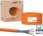 RedStar24 CAT 7 Verlegekabel 50m Netzwerkkabel Datenkabel LAN CAT7 Kabel Kupfer