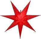 Star 505-03, LED-Outdoor-Stern "Alice", 12 warmwhite LED, Plastik, Rot, 1.8 x...