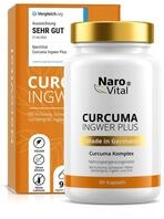 Curcuma Ingwer Plus - Kurkuma Kapseln mit Ingwer, Curcumin, Schwarzem Pfeffer