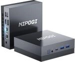 NiPoGi Mini PC Dual Ethernet Windows 11 Pro, AMD Ryzen5 5560U(6C/12T) Kleiner, 16GB