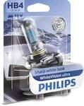 Philips WhiteVision ultra HB4 Scheinwerferlampe, Einzelblister, 539728, Single