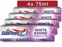 Odol-med3 Zahnpasta White & Shine, Whitening/Zähne aufhellen, 4x 75ml