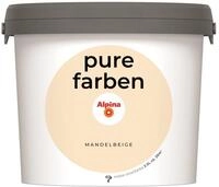 Alpina pure farben Wandfarbe &ndash; Mandelbeige &ndash; strapazierf&auml;hige und atmungsaktive