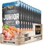 BELCANDO Junior [12 x 125g Huhn mit Karotten] |Nassfutter f&uuml;r Hunde | Alleinfutter