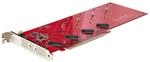 StarTech Quad M.2 PCIe Adapterkarte, PCI Express 4.0 x16 auf Vierfach NVMe oder AHCI