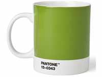 Pantone Porzellan Kaffeebecher Kaffeetasse, Green 15-0343, 1 Stück (1er Pack)