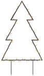 vidaXL Weihnachtsbaum, Beleuchtet Christbaum mit Erdspie&szlig;en 80 LEDs, Wasserdicht LED