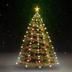 vidaXL Weihnachtsbaum Lichternetz mit 180 LEDs Lichterkette &Uuml;berwurf Lichtervorhang