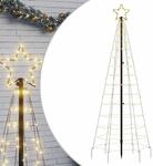 vidaXL LED Weihnachtsbaum, Beleuchtet Christbaum mit Erdspie&szlig;en 220 LEDs,...