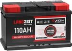 LANGZEIT AGM Batterie 110Ah 12V Solarbatterie Wohnmobil Batterie Bootsbatterie Mover