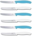 Victorinox 6 St&uuml;ck Tafelmesser - K&uuml;chenmesser - Br&ouml;tchenmesser Swiss Classic mit