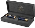 Parker Duofold Prestige F&uuml;ller | Blue Chevron | Gr&ouml;&szlig;e Centennial 