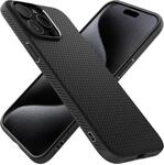 Spigen iPhone 15 Pro Max H&uuml;lle Liquid Air -Matte Black | Air Cushion Tech,...