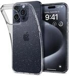 Spigen Liquid Crystal Glitter H&uuml;lle Kompatibel mit iPhone 15 Pro -Crystal Quartz