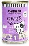 napani - Hundefutter, 100% Gans, Premium Hundefutter nass, glutenfrei, getreidefrei,