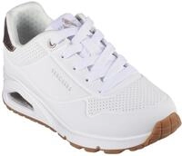 Skechers M&auml;dchen UNO Gen1 Shimmer Away Slip-On, Wei&szlig;, 36.5 EU