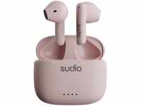 Sudio A1 Pink, Ohrhörer mit Bluetooth, Touch Control mit kompakter kabelloser