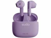 Sudio A1 Purple, Ohrhörer mit Bluetooth, Touch Control mit kompakter kabelloser