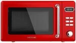 Cecotec Mikrowelle mit Grill, ProClean 5110 Retro Red, 20 L, 700 W