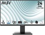 Msi Pro Mp2412 23.8 Full Hd Va Lcd 100hz Monitor One Size