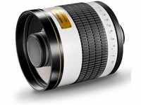 Walimex Pro 800mm 1:8,0 CSC Spiegelobjektiv für Sony E Objektivbajonett weiß