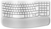 Logitech Wave Keys kabellose ergonomische Tastatur - Wei&szlig;, Skandinavisches