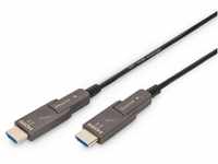 DIGITUS 4K HDMI AOC Verbindungskabel HDMI auf HDMI; 4K*2K@60HZ 30m abnehmbare Stecker
