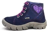 Richter Kinderschuhe M&auml;dchen Schn&uuml;rstiefel Lauflernschuh Blau Freizeit,