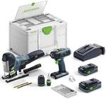 Festool Montageset Akku T 18+3/PSC 420 HPC I-Set (mit Akkupacks,...