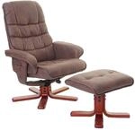 Mendler Relaxsessel HWC-E30, Fernsehsessel Liegesessel TV-Sessel mit Hocker,