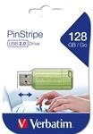 Verbatim USB-Laufwerk 2.0 Pinstrip, 128 GB, StoreN G
