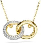 Swarovski Dextera Anh&auml;nger, Vergoldete Damenhalskette mit Strahlenden Swarovski