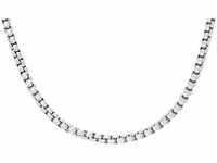 FOSSIL Halskette für Männer All Stacked Up Edelstahlkette, Länge: 460mm+50mm,