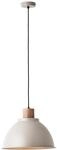 Brilliant Erena Pendelleuchte 38cm taupe Metall/Holz 1x A60, E27, 60 W, Geeignet f&uuml;r