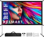 ESMART Professional MIMOBI Faltrahmenleinwand Gesamtbr. 313 cm, Tuch: Wei&szlig;