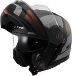 LS2, Modularer Motorradhelm Strobe II Orion Matt Black Purple Blue, L