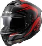 LS2, Integraler Motorradhelm Stream II Fury Gloss Black Red, S