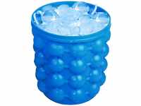 Retoo Eiswürfelform, Silikon Eiswürfelbehälter mit Deckel in Tassenform,...