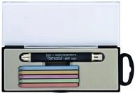 Koh-I-Noor Versatil 53530N8005TE Metallbleistifte mit Spitzer, weiche Oberfl&auml;che,