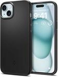 Spigen Thin Fit H&uuml;lle Kompatibel mit iPhone 15 -Schwarz