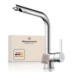 WK4 Wasserwerk | K&uuml;chenarmatur | Design|Wasserhahn K&uuml;che | Chrom | 360&deg; drehbar 