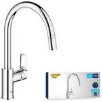 GROHE StartLoop, K&uuml;chenarmatur (Wasserhahn K&uuml;che mit ausziehbarer Brause, 360&deg;